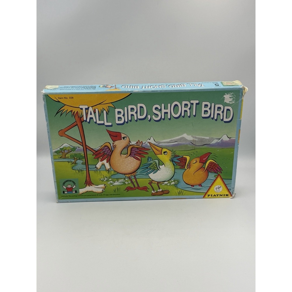 Vintage 1988 Tall Bird Short Bird Discovery Toys Piatnik Board Game Incomplete
